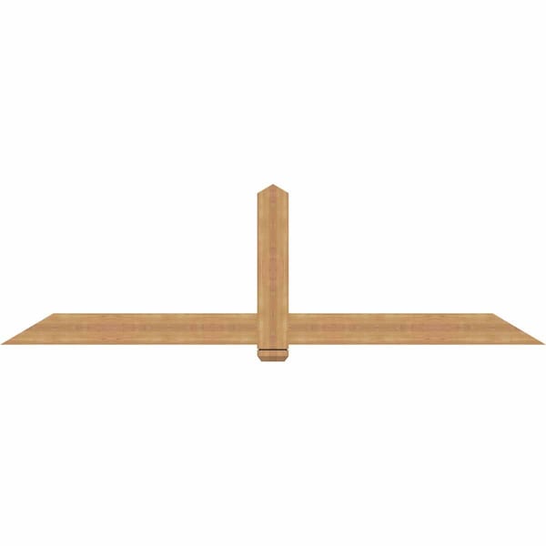 Ekena Millwork Eugene Smooth Timber Gable Bracket, Western Red Cedar, 96"W x 28"H x 1 1/2"D x 5 1/2"F, 7/12 Pitch GBW096X28X0206EUG00SWR - main